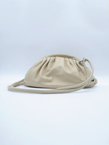 BEIGE LEATHER POUCH